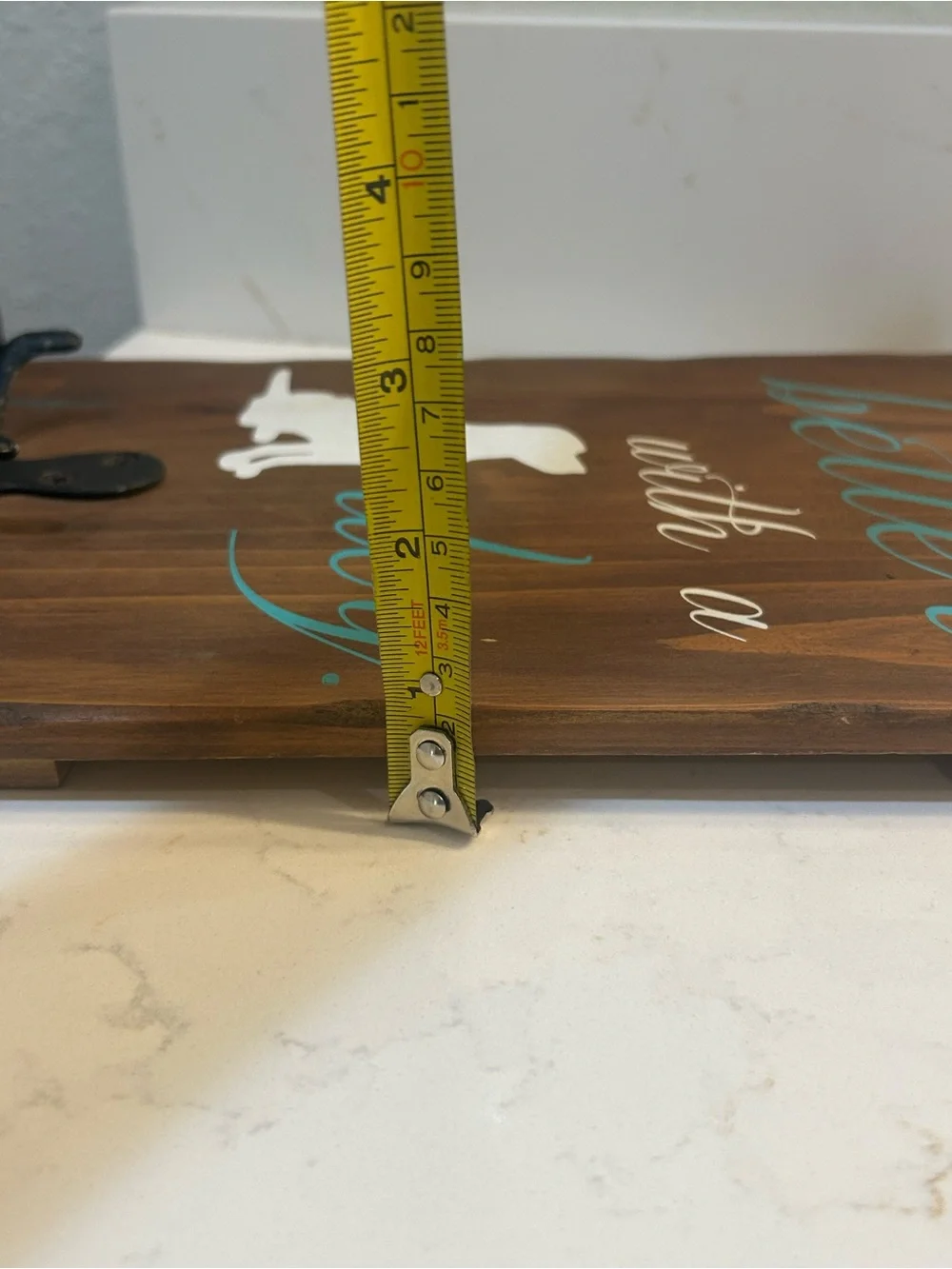 rustic wooden wall sign 